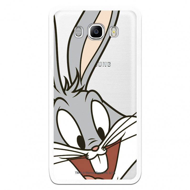 Offizielle Warner Bros Bugs Bunny Transparente Hülle für Samsung Galaxy J7 2016 – Looney Tunes