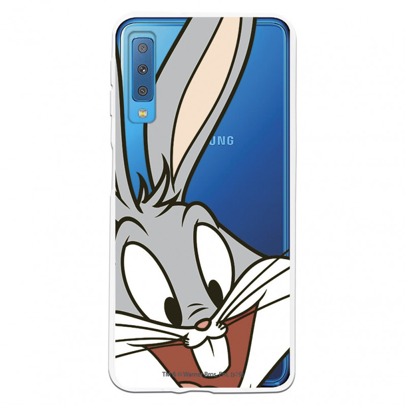 Offizielle Warner Bros Bugs Bunny Transparente Hülle für Samsung Galaxy A7 2018 – Looney Tunes