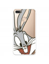 Offizielle Warner Bros Bugs Bunny transparente Hülle für Huawei Y6 Pro 2017 – Looney Tunes