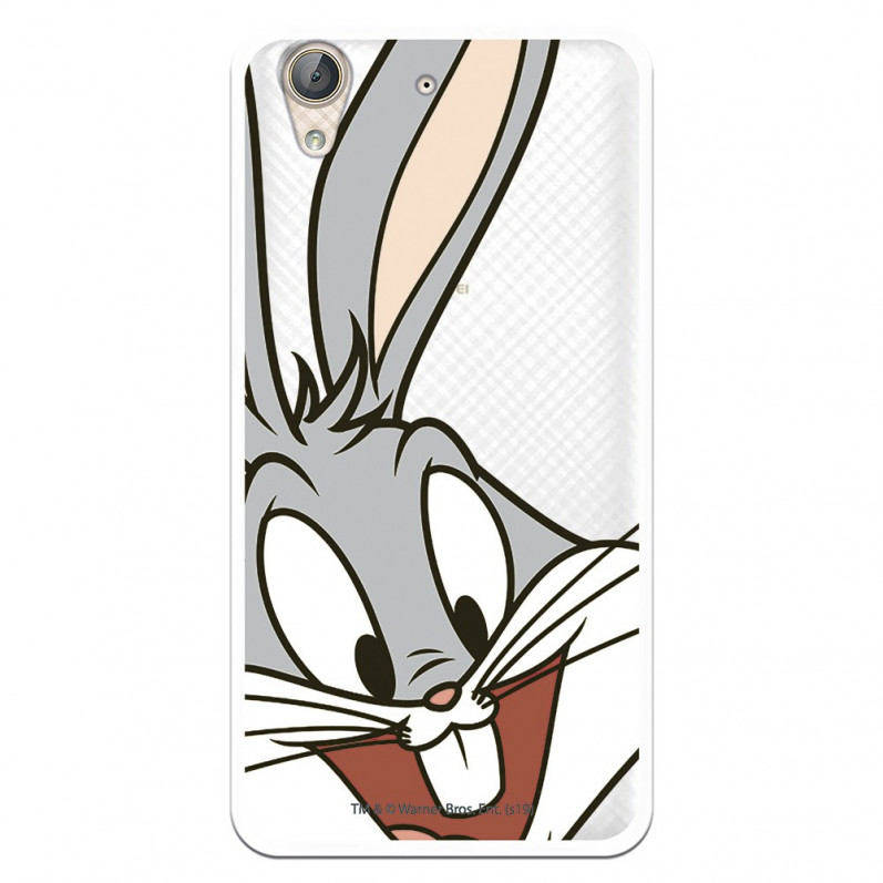 Offizielle Warner Bros Bugs Bunny transparente Hülle für Huawei Y6 II – Looney Tunes