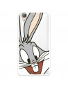 Offizielle Warner Bros Bugs Bunny transparente Hülle für Huawei Y6 II – Looney Tunes