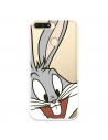 Offizielle Warner Bros Bugs Bunny transparente Hülle für Huawei Y6 2018 – Looney Tunes