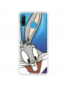 Offizielle Warner Bros Bugs Bunny transparente Hülle für Huawei P30 Lite – Looney Tunes