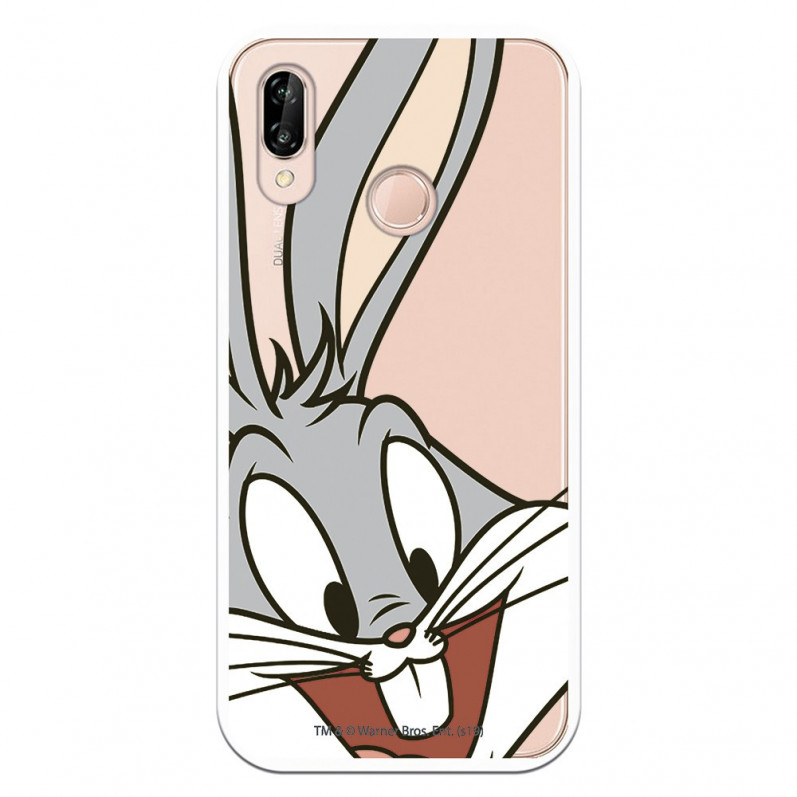 Offizielle Warner Bros Bugs Bunny transparente Hülle für Huawei P20 Lite – Looney Tunes