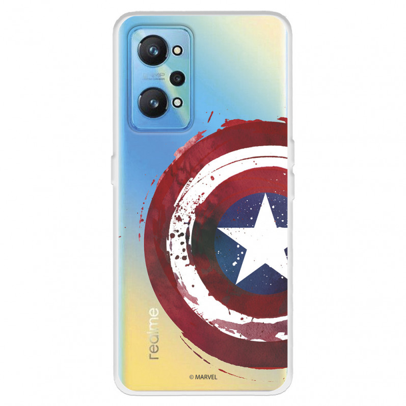 Hülle für Realme GT Neo 2 Offizielles Marvel Captain America Clear Shield - marvel