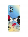 Hülle für Realme GT Neo 2 Offizielles Disney Mickey und Minnie Bisou – Disney Classics