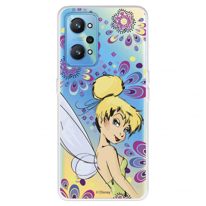 Hülle für Realme GT Neo 2 Offizielle Disney Tinkerbell Flowers - Peter Pan