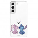 Offizielle Disney Angel & Stitch Kiss Samsung Galaxy S22 Plus Hülle – Lilo & Stitch