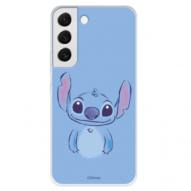 Hülle für Samsung Galaxy S22 Plus Offizielles Disney Stitch Blau - Lilo & Stitch