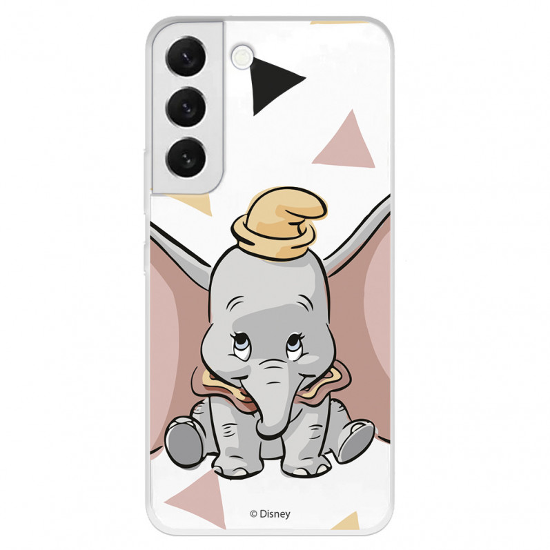 Offizielle Disney Dumbo Silhouette Transparente Samsung Galaxy S22 Plus Hülle – Dumbo