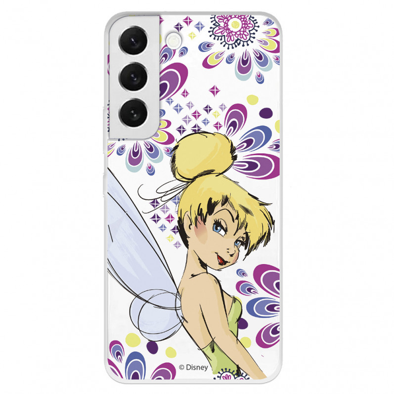 Offizielle Disney Tinkerbell Flowers Samsung Galaxy S22 Plus Hülle – Peter Pan