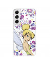 Offizielle Disney Tinkerbell Flowers Samsung Galaxy S22 Plus Hülle – Peter Pan