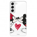 Offizielle Disney Mickey und Minnie Kiss Samsung Galaxy S22 Plus Hülle – Disney Classics