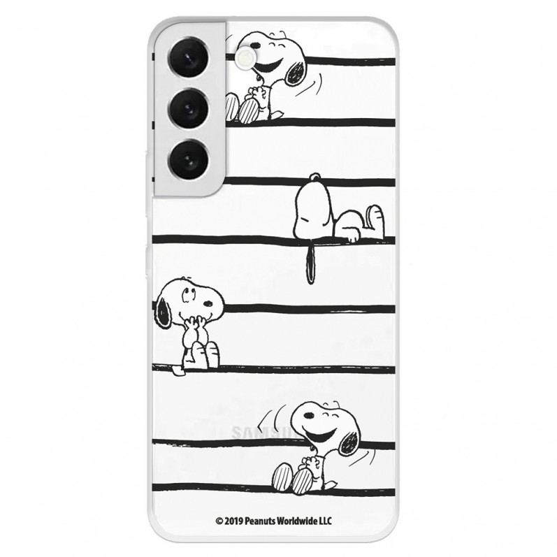 Hülle für Samsung Galaxy S22 Plus Offizielle Peanuts Snoopy Lines - Snoopy