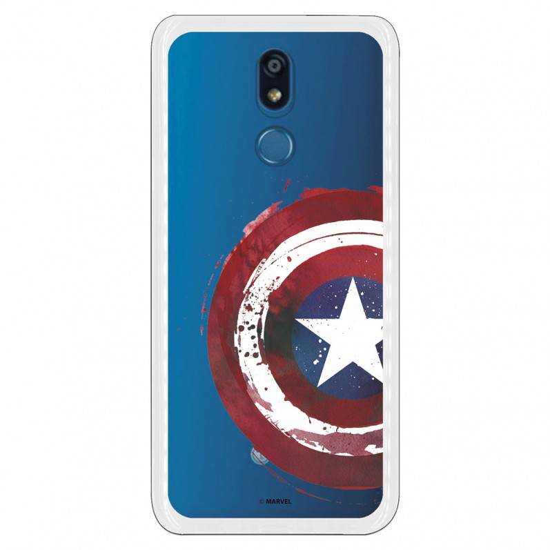 Carcasa Oficial Escudo Capitan America para LG K40- La Casa de las Carcasas