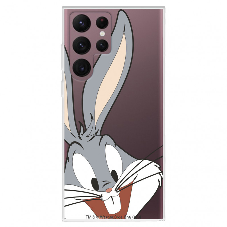 Samsung Galaxy S22 Ultra Offizielle Warner Bros Bugs Bunny Transparente Silhouettenhülle – Looney Tunes