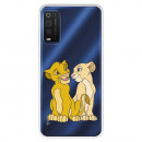 Funda para TCL 205 Oficial de Disney Simba y Nala Silueta - El Rey León