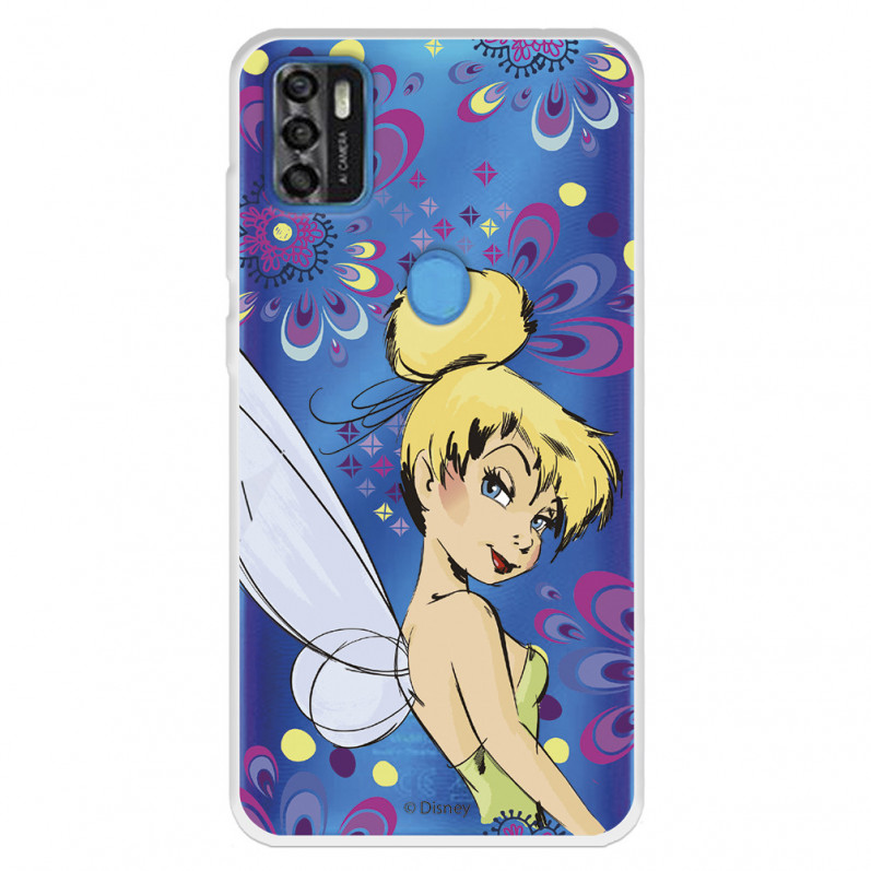 Funda para ZTE Blade A31 Oficial de Disney Campanilla Flores - Peter Pan