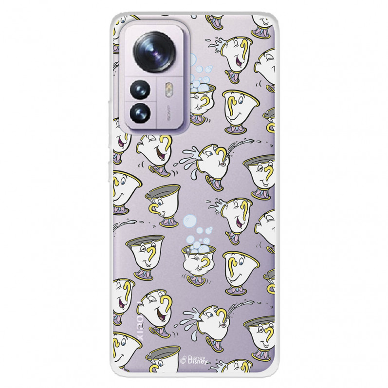 Funda para Xiaomi 12 Oficial de Disney Chip Potts Siluetas - La Bella y la Bestia