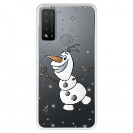 Funda para TCL 20R 5G Oficial de Disney Olaf Transparente - Frozen