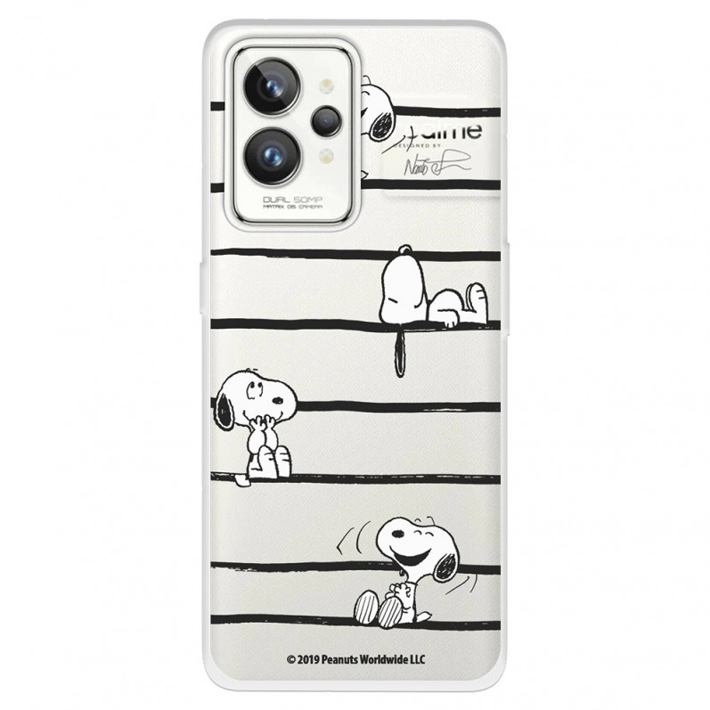 Funda para Realme GT 2 Pro Oficial de Peanuts Snoopy rayas - Snoopy