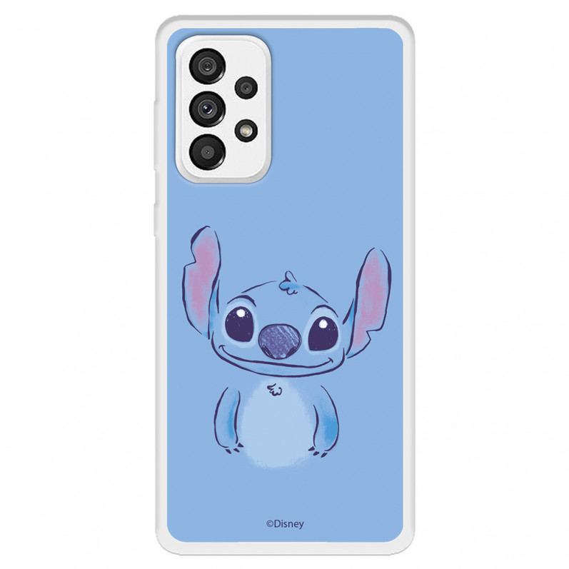 Funda para Samsung Galaxy A73 5G Oficial de Disney Stitch Azul - Lilo & Stitch