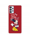 Funda para Samsung Galaxy A13 4G Oficial de Disney Minnie Mad About - Clásicos Disney