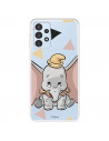 Funda para Samsung Galaxy A13 4G Oficial de Disney Dumbo Silueta Transparente - Dumbo