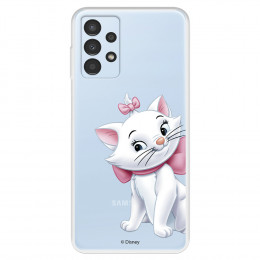 Funda para Samsung Galaxy A13 4G Oficial de Disney Marie Silueta - Los Aristogatos