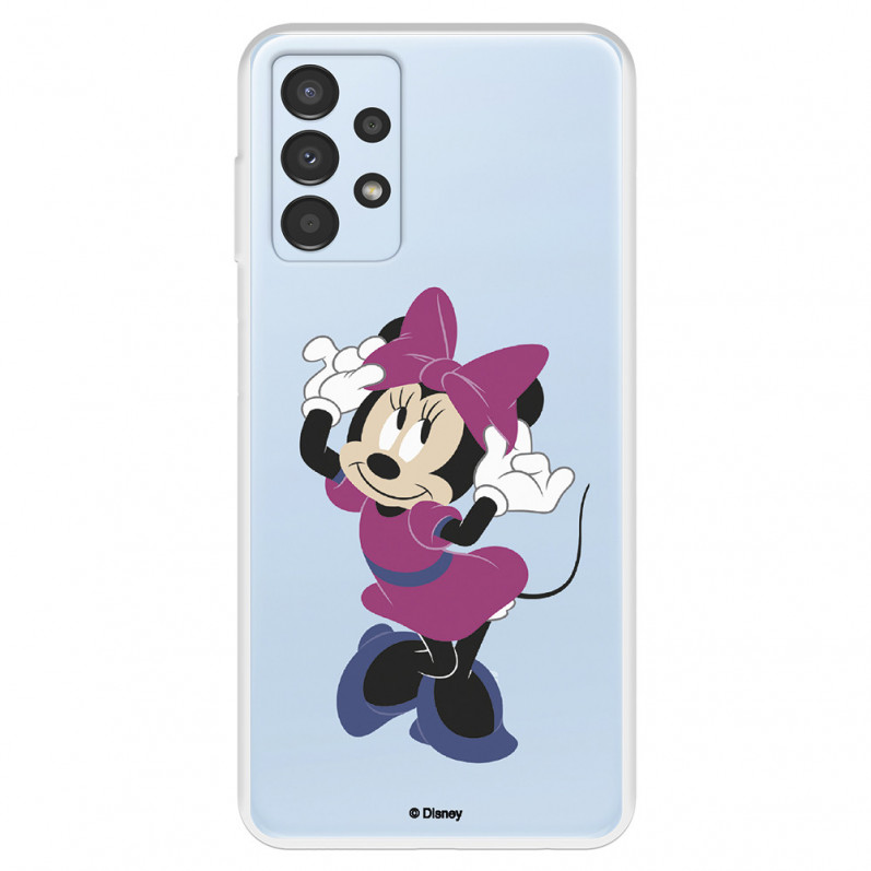 Funda para Samsung Galaxy A13 4G Oficial de Disney Minnie Rosa - Clásicos Disney