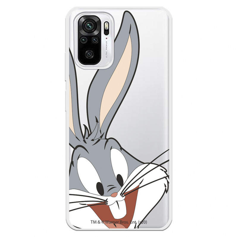 Hülle für Xiaomi Redmi Note 10 Offizielle Warner Bros Bugs Bunny transparente Silhouette - Looney Tunes