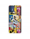 Funda para Motorola Moto G9 Plus Oficial de Disney Mickey Comic - Clásicos Disney