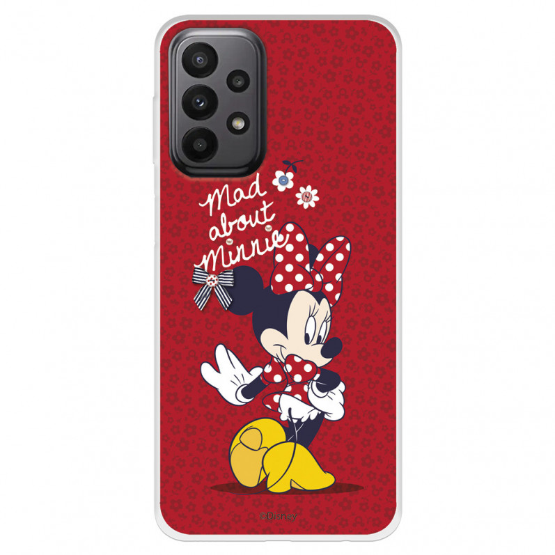 Funda para Samsung Galaxy A23 5G Oficial de Disney Minnie Mad About - Clásicos Disney