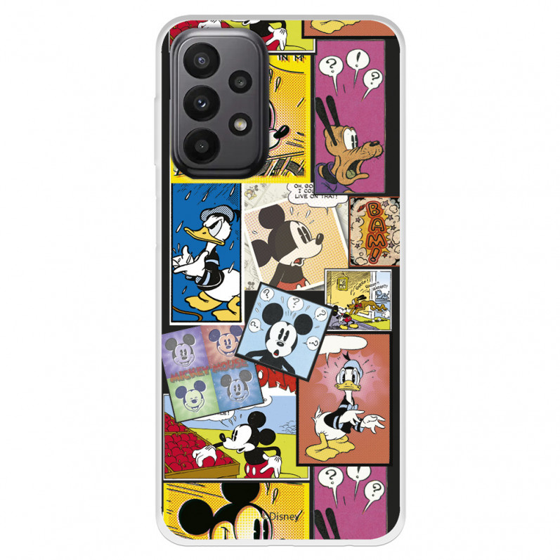 Funda para Samsung Galaxy A23 5G Oficial de Disney Mickey Comic - Clásicos Disney