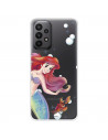 Funda para Samsung Galaxy A23 5G Oficial de Disney Ariel y Sebastián Burbujas - La Sirenita