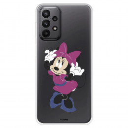 Funda para Samsung Galaxy A23 5G Oficial de Disney Minnie Rosa - Clásicos Disney