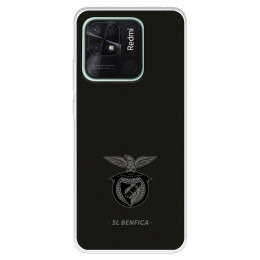 Funda para Xiaomi Redmi 10C del Escudo Fondo Negro  - Licencia Oficial Benfica