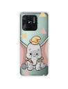 Funda para Xiaomi Redmi 10C Oficial de Disney Dumbo Silueta Transparente - Dumbo