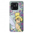 Funda para Xiaomi Redmi 10C Oficial de Disney Campanilla Flores - Peter Pan