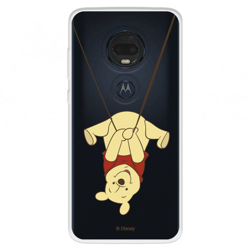 Funda para Motorola Moto G7 Oficial de Disney Winnie  Columpio - Winnie The Pooh