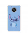 Funda para Motorola Moto G5 Oficial de Disney Stitch Azul - Lilo & Stitch