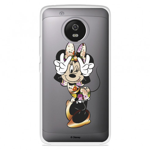 Funda para Motorola Moto G5 Oficial de Disney Minnie Posando - Clásicos Disney