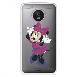 Funda para Motorola Moto G5 Oficial de Disney Minnie Rosa - Clásicos Disney