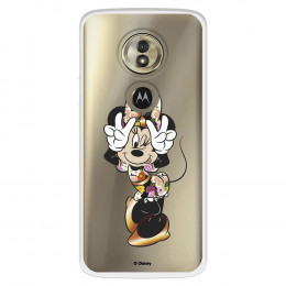 Funda para Motorola Moto G6 Play Oficial de Disney Minnie Posando - Clásicos Disney