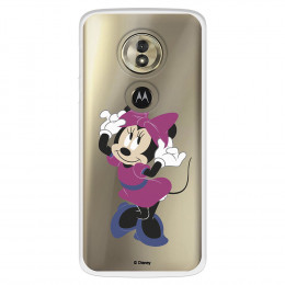 Funda para Motorola Moto G6 Play Oficial de Disney Minnie Rosa - Clásicos Disney