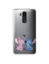 Funda para LG G4 Oficial de Disney Angel & Stitch Beso - Lilo & Stitch