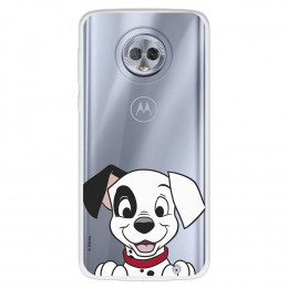 Funda para Motorola Moto G6 Plus Oficial de Disney Cachorro Sonrisa - 101 Dálmatas