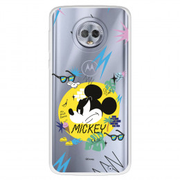 Funda para Motorola Moto G6 Plus Oficial de Disney Mickey Mickey Urban - Clásicos Disney