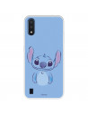 Funda para Samsung Galaxy A01 Oficial de Disney Stitch Azul - Lilo & Stitch