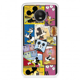 Funda para Motorola Moto E4 Oficial de Disney Mickey Comic - Clásicos Disney